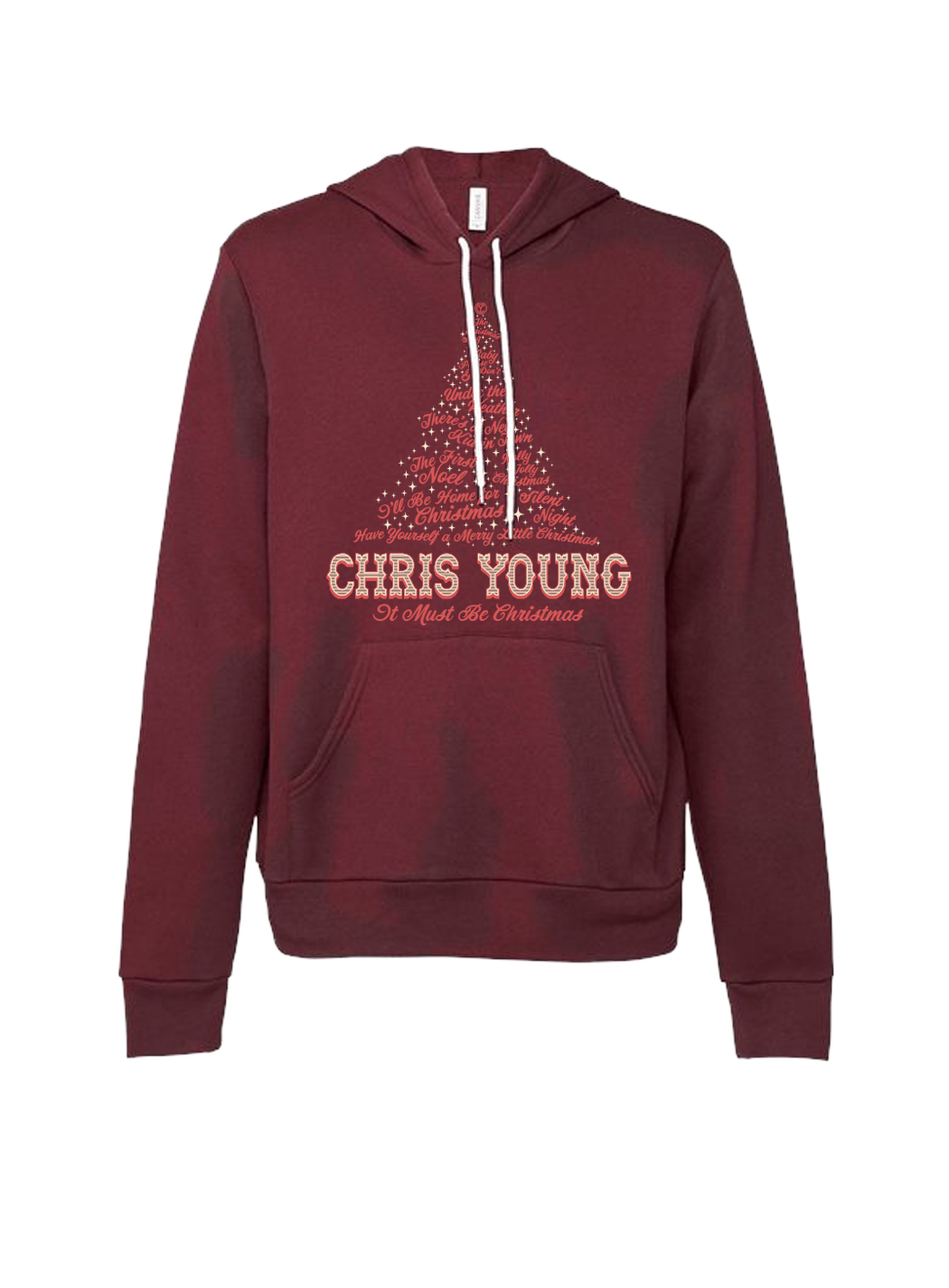 It Must Be Christmas Maroon Hoodie