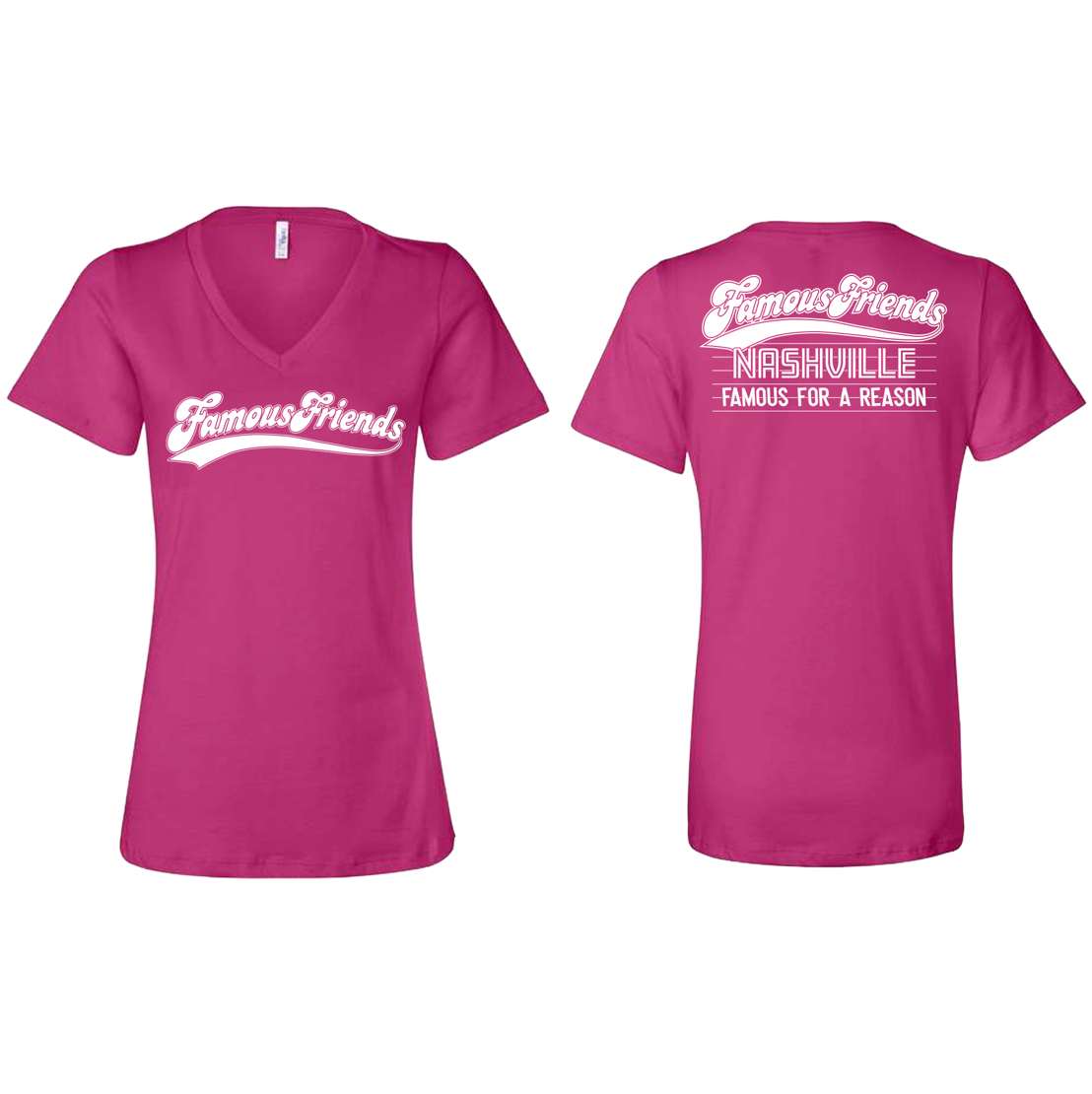 Famous Friends Pink Tee
