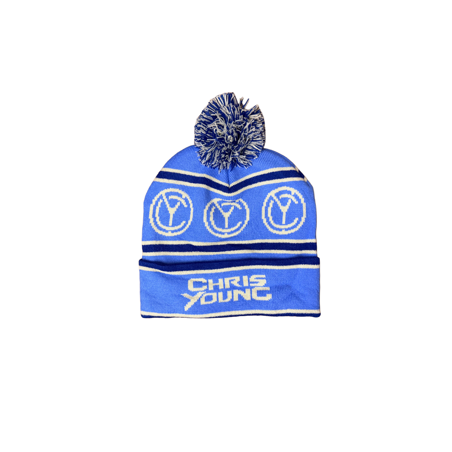 Chris Young Blue/White Beanie