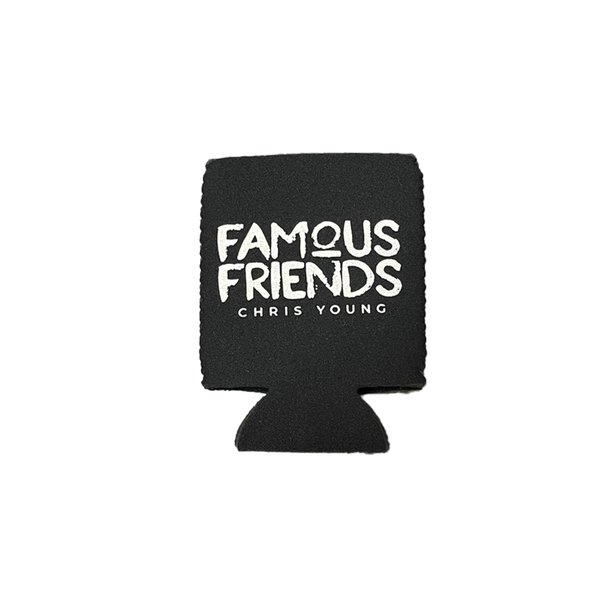 CY Famous Friends Black Koozie