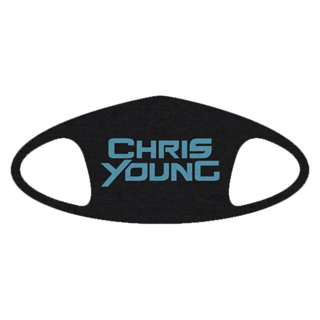 Chris Young Blue Logo Face Mask