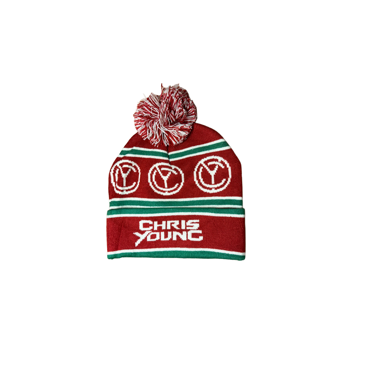 Chris Young Red/Green Beanie