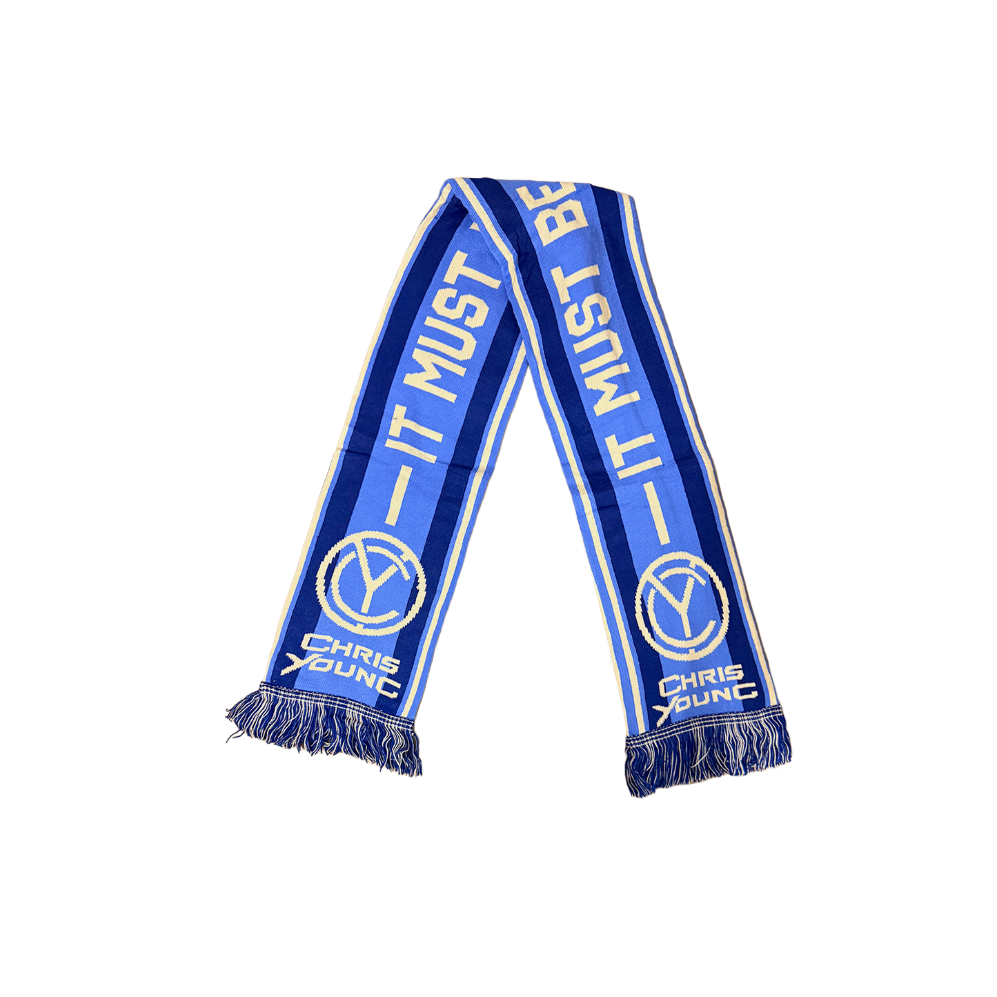 Chris Young Blue/White Scarf