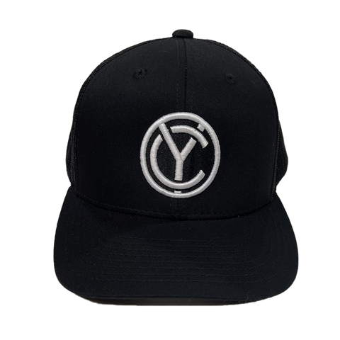 Black & Blue Essential Trucker Hat – namelessnyc