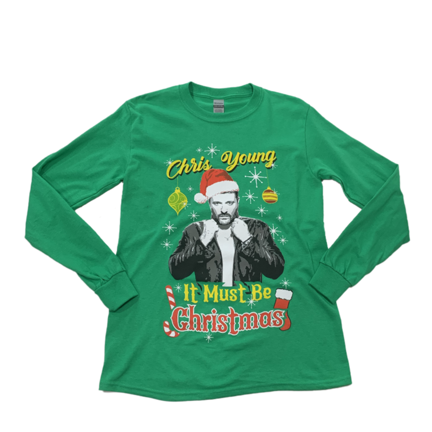 It Must Be Christmas Green Long Sleeve