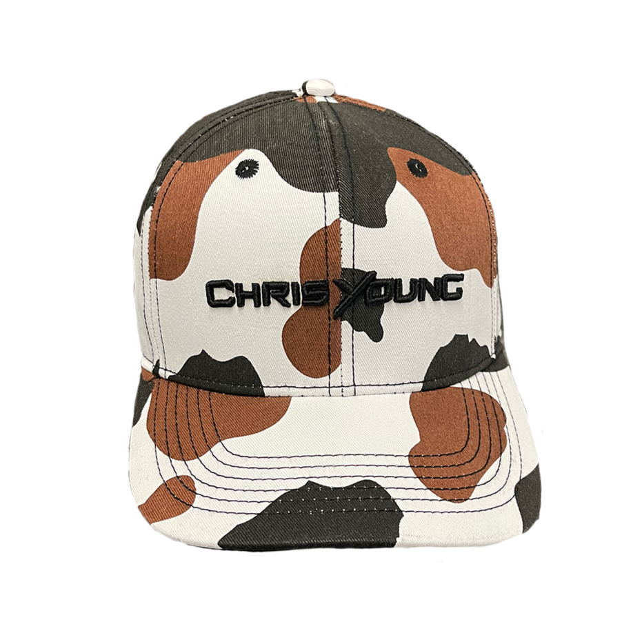 White top camo hat