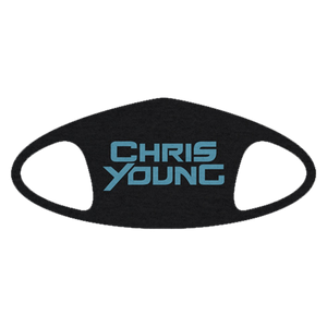 Chris Young Blue Logo Face Mask
